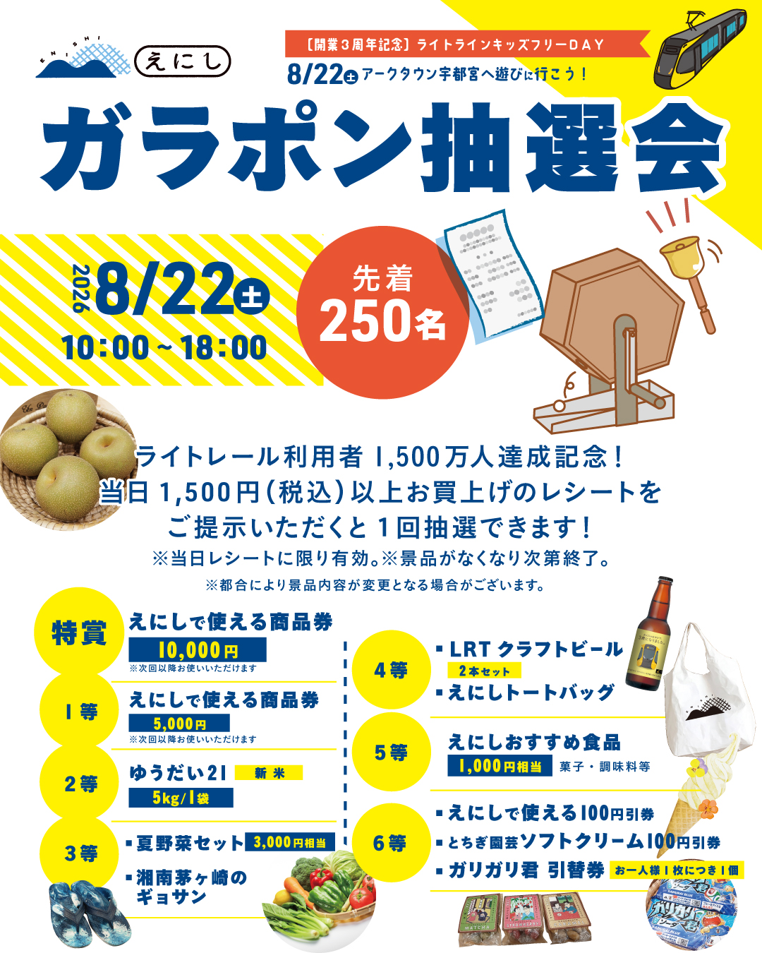 えにし大抽選会２０２６年８月２２日（土）